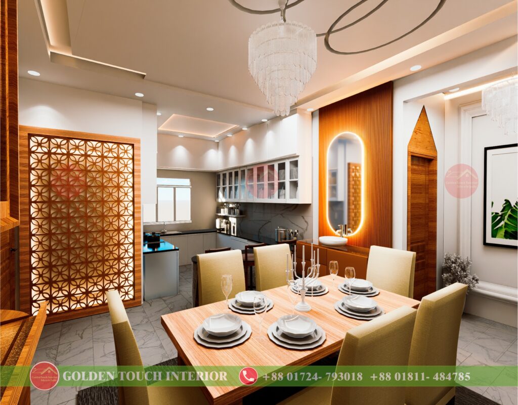 Interior design projects showcasing creativity and elegance by Golden Touch Interior, specialists in residential and commercial spaces in Bangladesh.