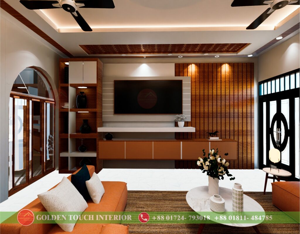 Interior design projects showcasing creativity and elegance by Golden Touch Interior, specialists in residential and commercial spaces in Bangladesh.